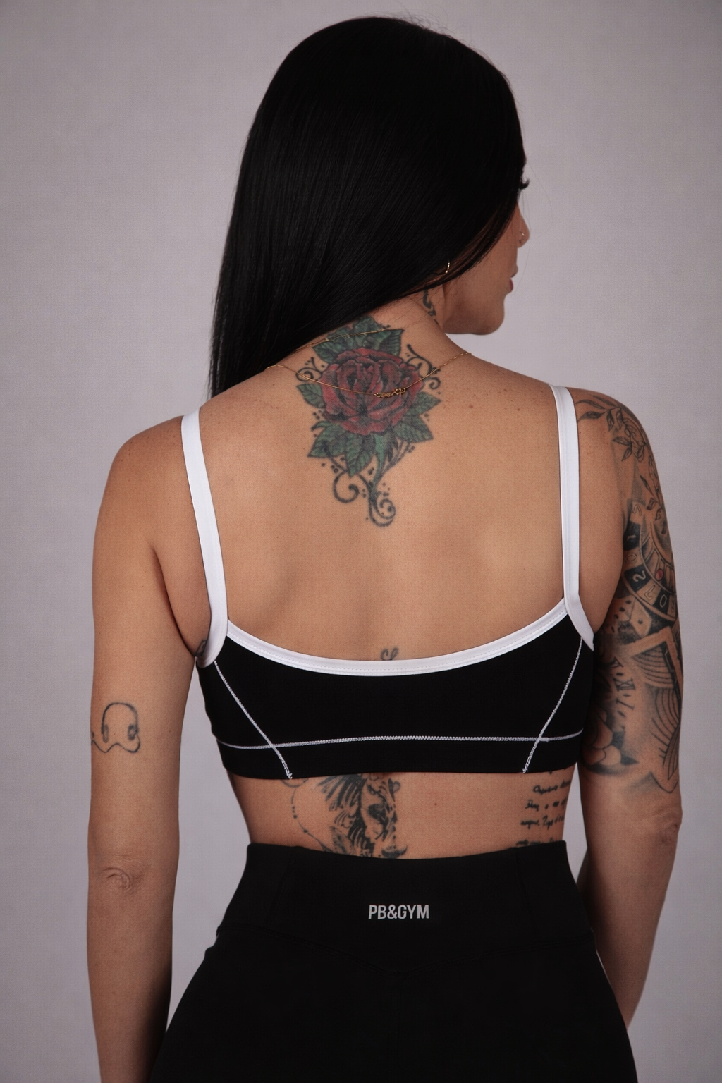 Sports Bra Black & White