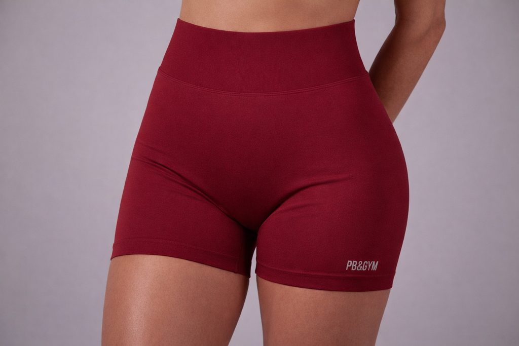 High-Waisted Shorts Red Cherry