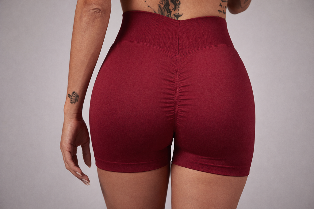 High-Waisted Shorts Red Cherry