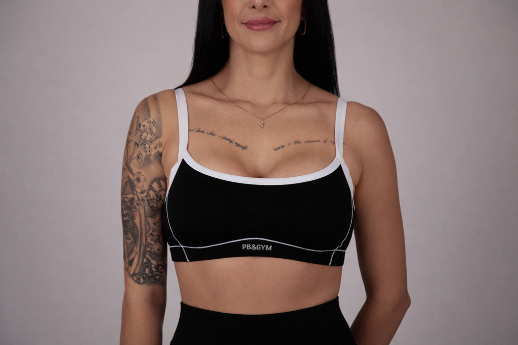 Sports Bra Black & White